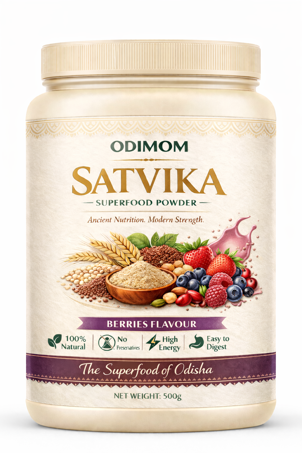 OdiMom Satvika Nutrition Shake (Berries Flavour)