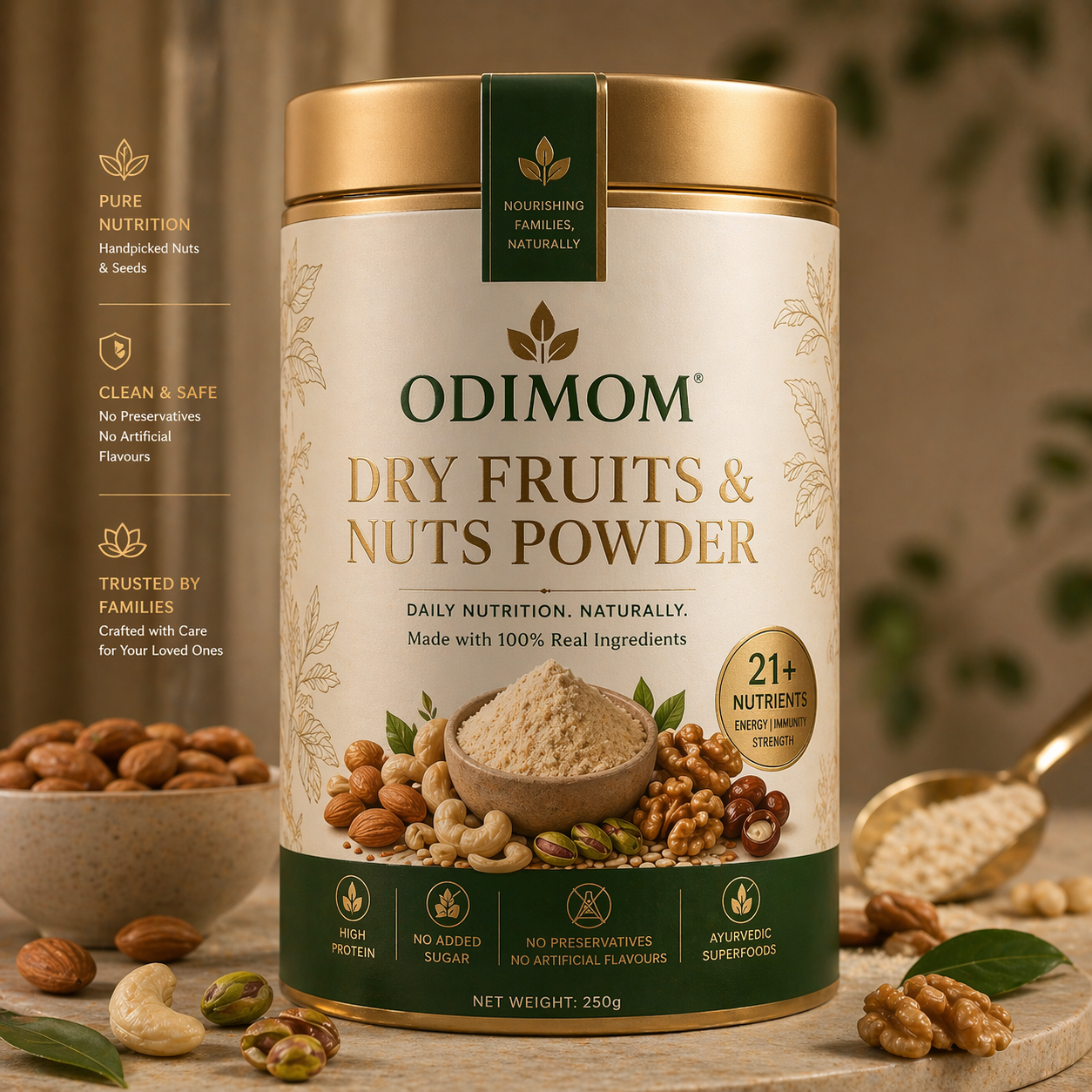 Odimom Dry Fruits & Nuts Powder