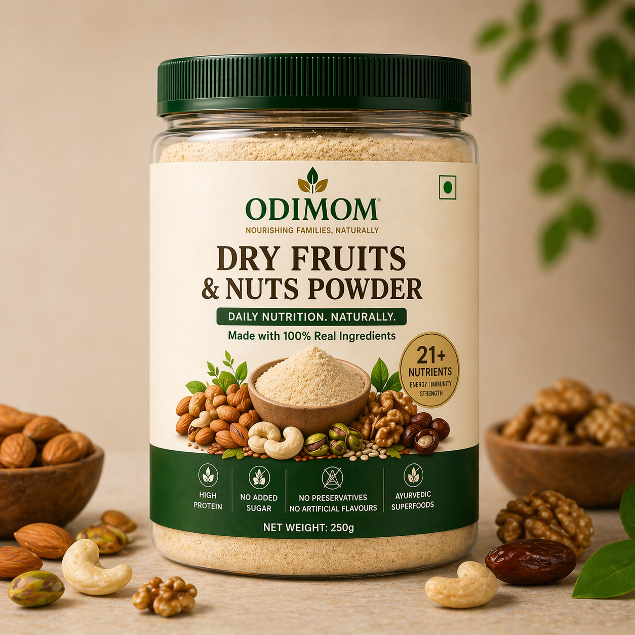 Odimom Dry Fruits & Nuts Powder